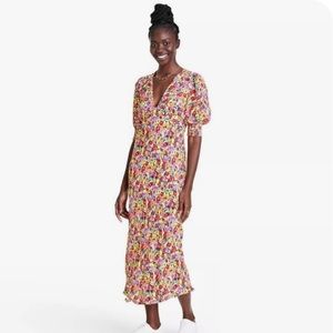 Rixo for Target Floral Puff Sleeve Dress Size 4 NWT